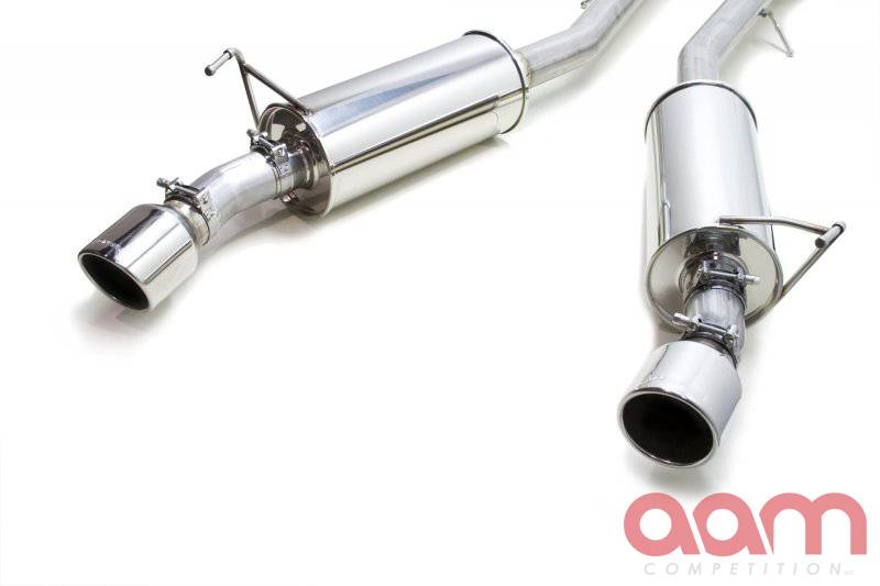 AAM Competition 2.5" True Dual Exhaust System with 2.5" SS Standard Tips