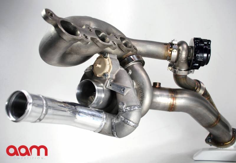 AAM Competition R35 GT-R GT1200-EFR Turbocharger System Upgrade 

*1000-1100+awhp Capable Turbochargers w/ V Band Turbine Housing
*Stainless Cast Manifolds
*Stainless V Band Downpipes (Off Road Use Only)
*Twin Water Cooled, V Band External W/Gs
*Pre-Assembled and Fully Terminated Oil Lines
*Pre-Assembled and Fully Terminated Water Lines & New Distribution Block
