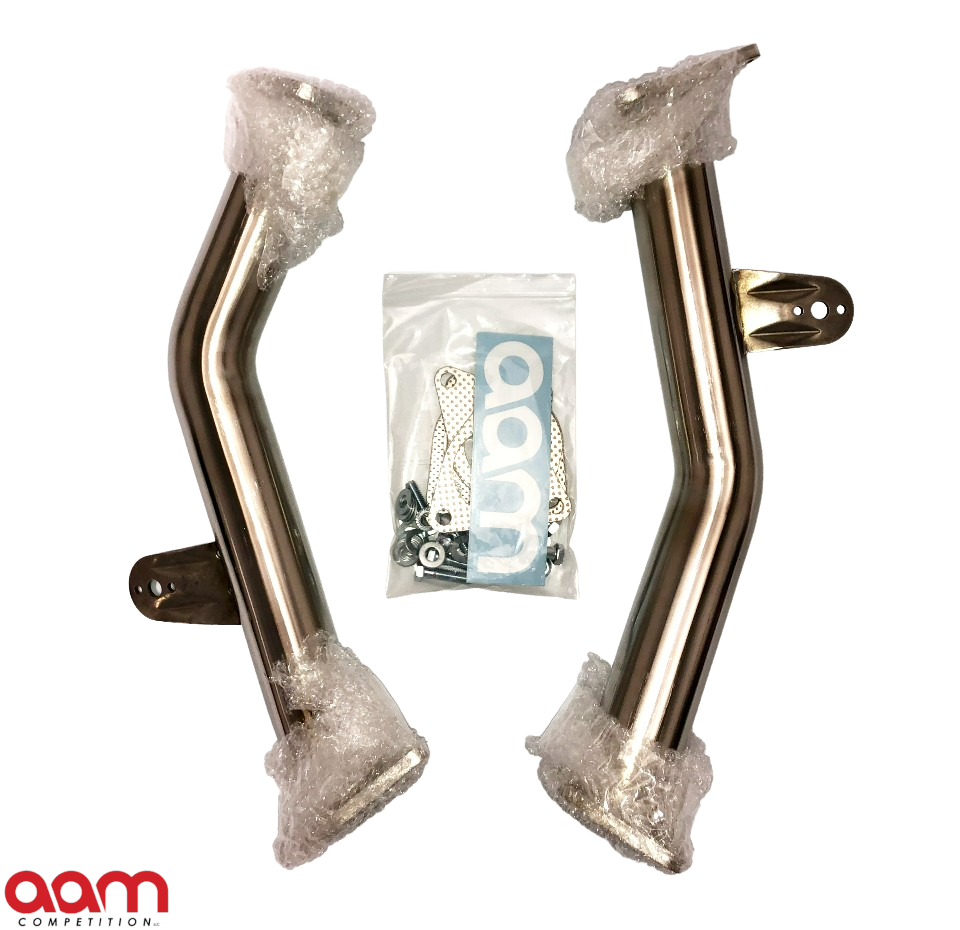 AAM Competition Q50 3.0t 2.5" to 3" Non-Resonated Lower Downpipes