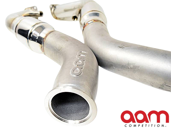 AAM Competition Q50/Q60 3.0t Cast Full Downpipes - Resonated