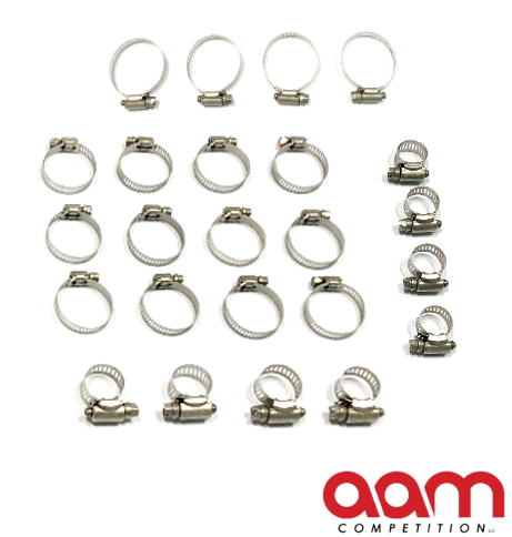 AAM Competition Q50 & Q60 Premium Silicone Hose Kit Clamp Set