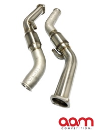 [AAMCQ50E-CDP-HFC] AAM Competition Q50/Q60 3.0t Cast Full Downpipes High Flow Cat